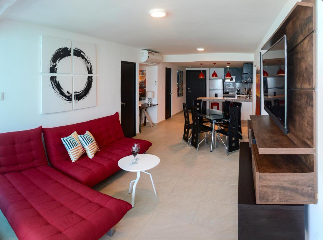 Ferienwohnung Lindo Departamento Al Pie De Playa Edificio Torre Oceanica Salinas  Exterior foto